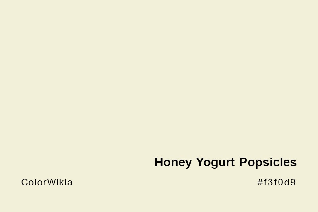 honey yogurt popsicles color f3f0d9