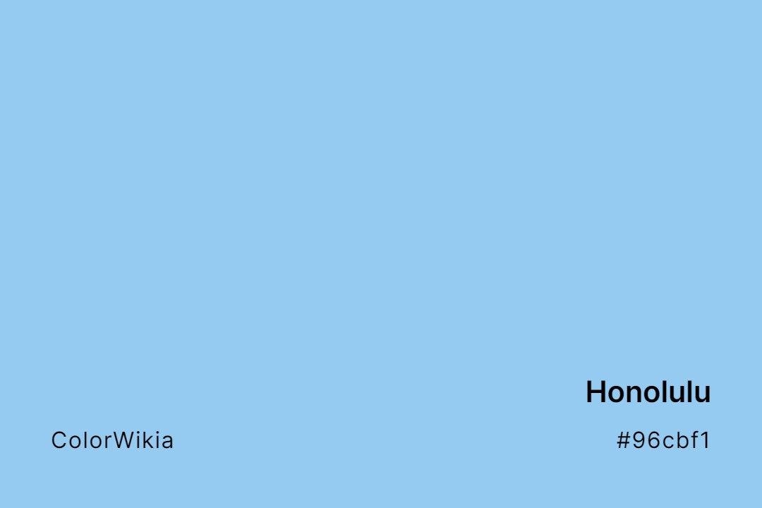 Honolulu Color – #96cbf1: Codes and Complete Breakdown