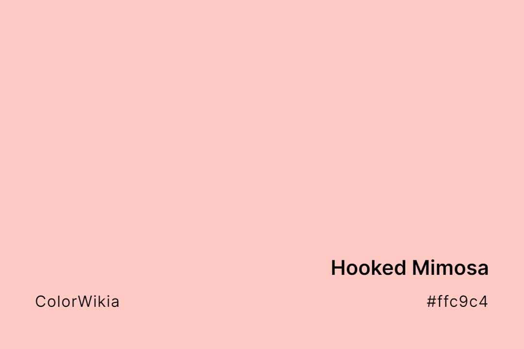hooked mimosa color ffc9c4