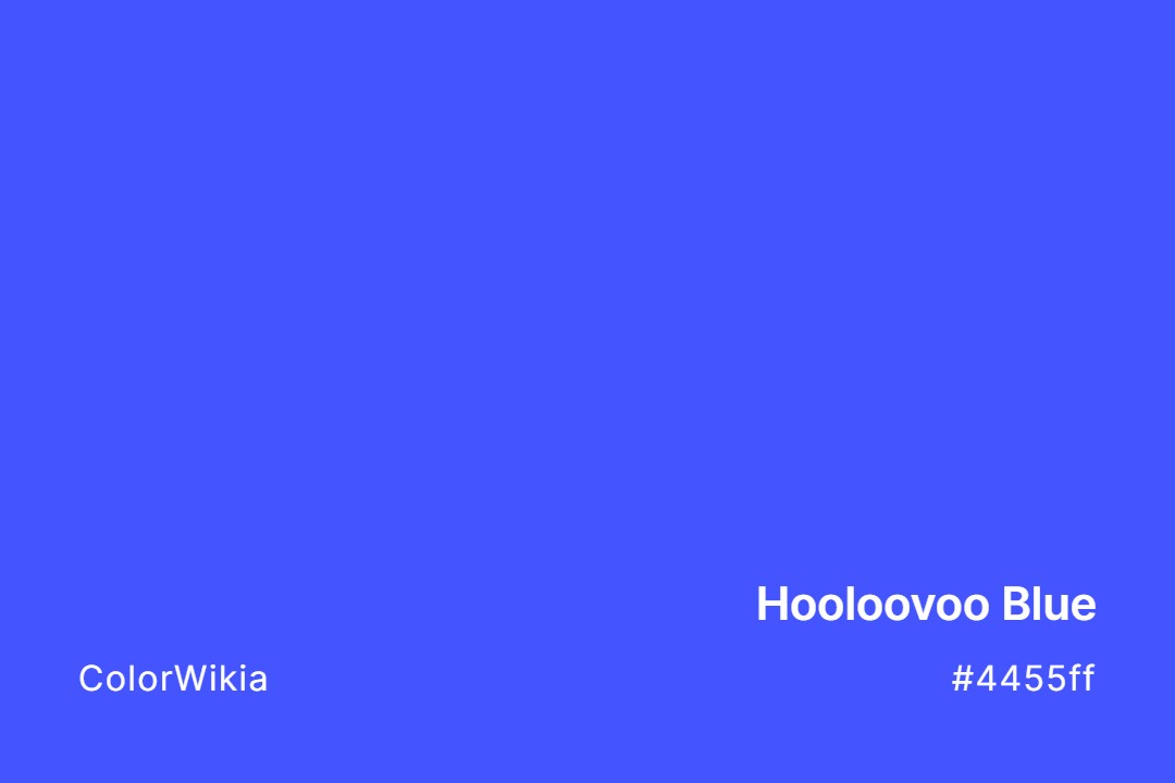 Hooloovoo Blue Color – #4455ff: Codes and Complete Breakdown