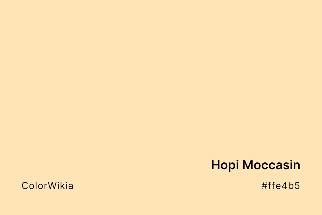 Hopi Moccasin Color – #ffe4b5: Codes and Complete Breakdown