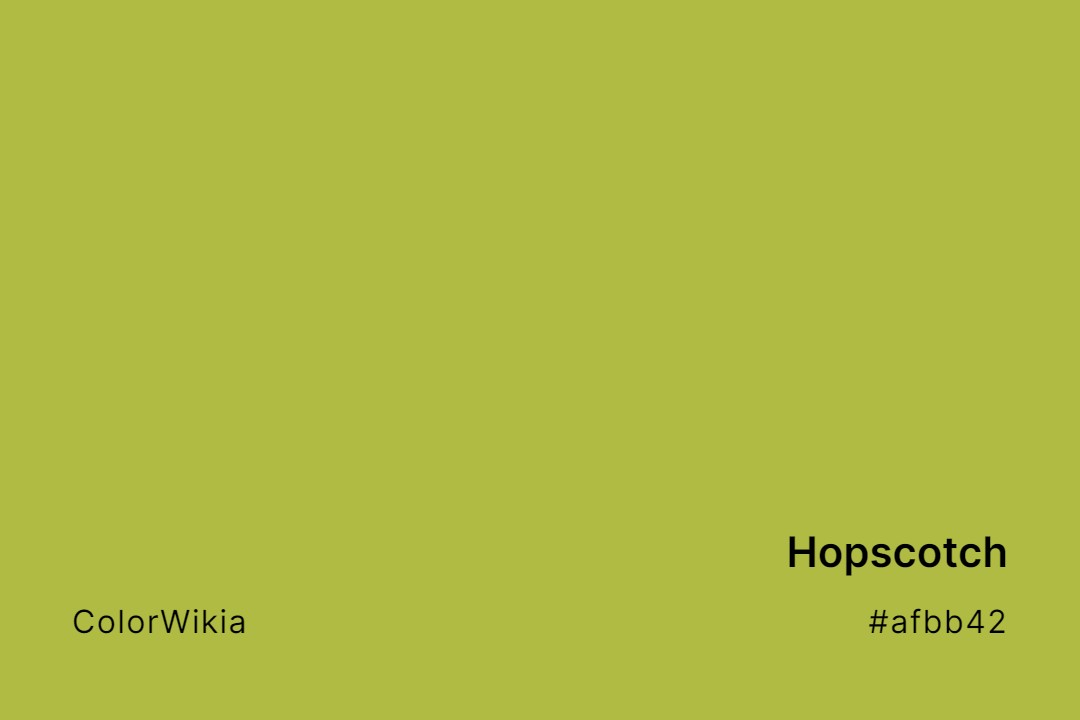 Hopscotch Color – #afbb42: Codes and Complete Breakdown