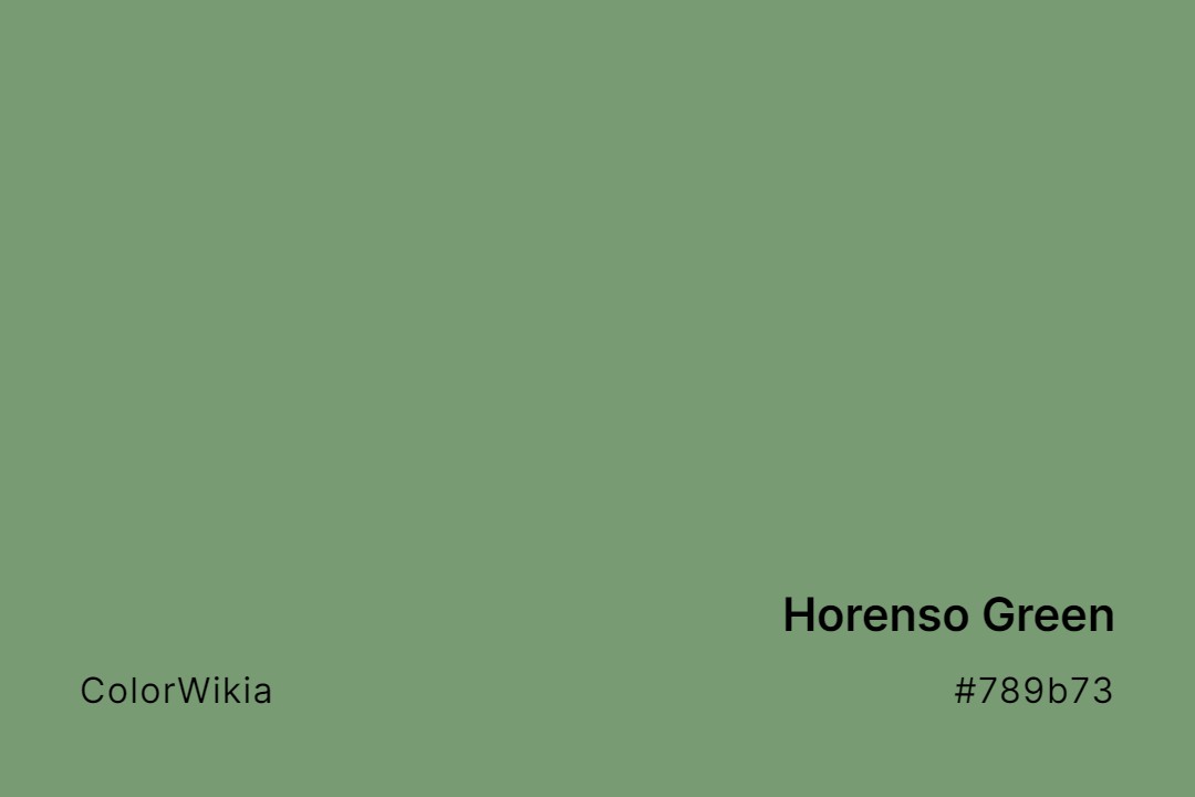 Horenso Green Color – #789b73: Codes and Complete Breakdown