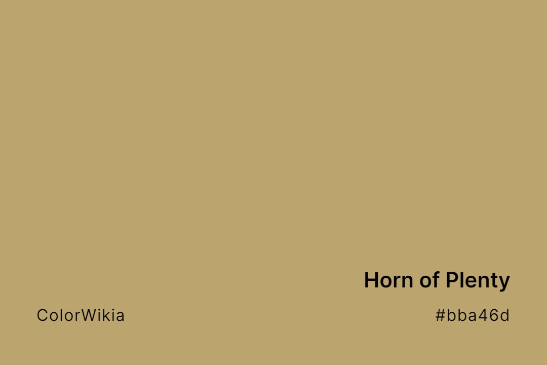 Horn of Plenty Color – #bba46d: Codes and Complete Breakdown