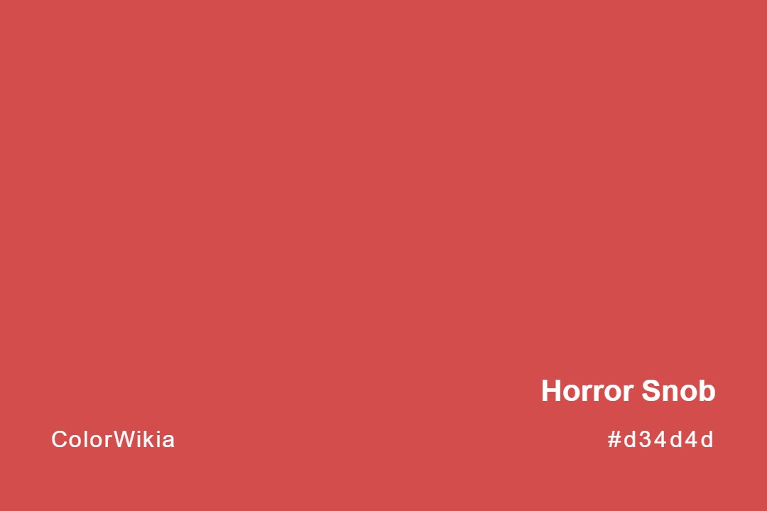 Horror Snob Color – #d34d4d: Codes and Complete Breakdown