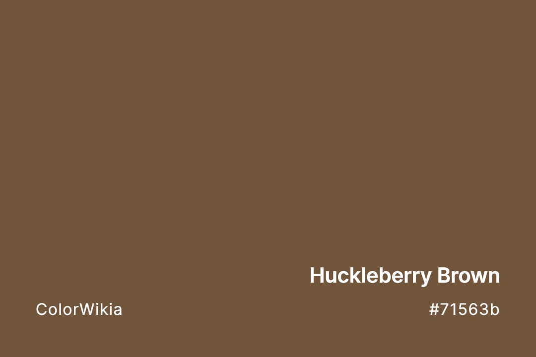 Huckleberry Brown Color – #71563b: Codes and Complete Breakdown