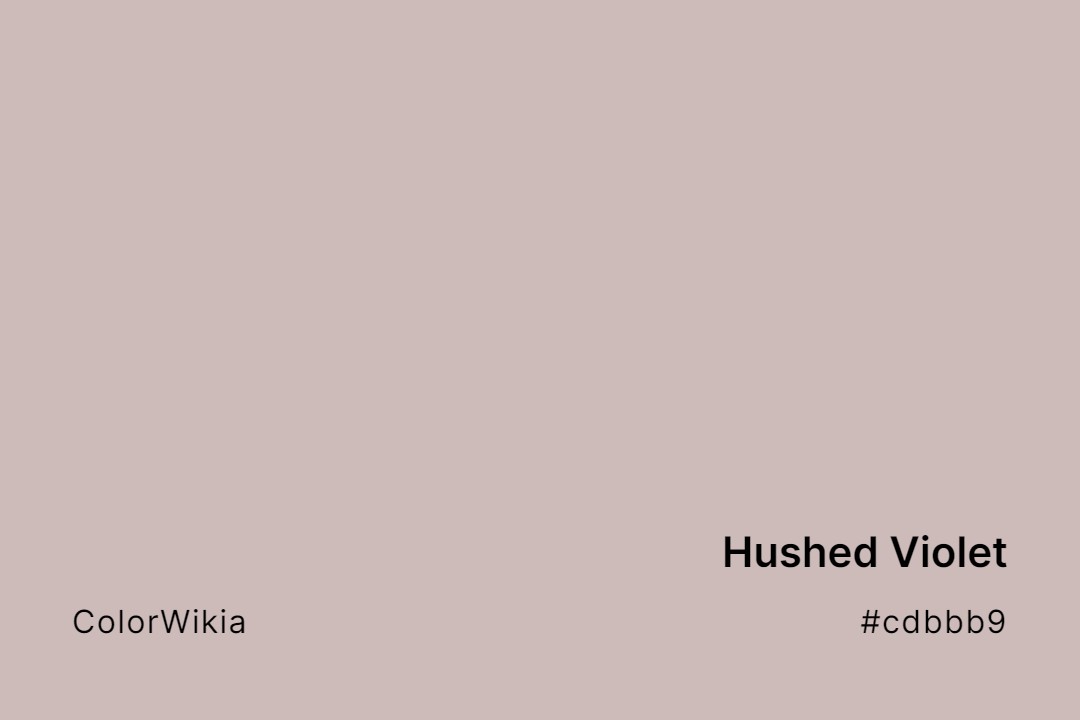 hushed violet color cdbbb9