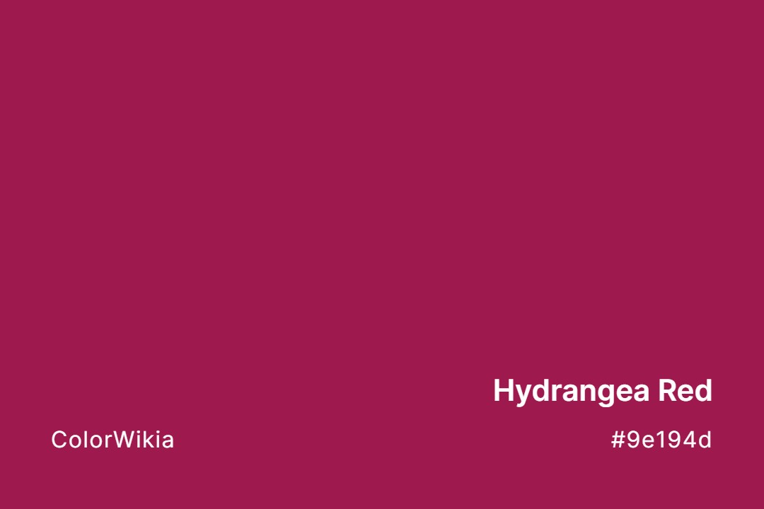hydrangea red color 9e194d