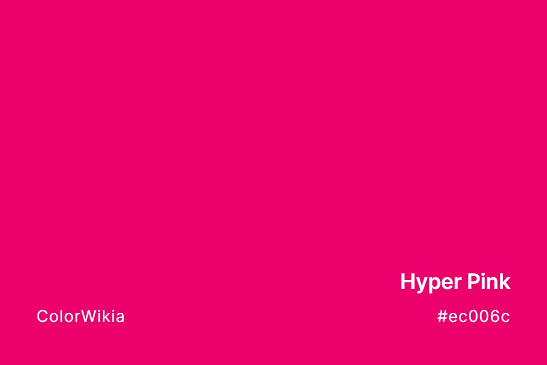 hyper pink color ec006c