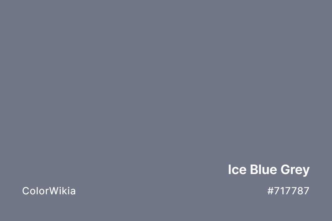 ice blue grey color 717787