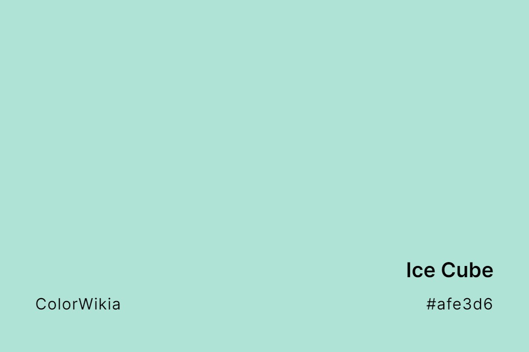 ice cube color afe3d6