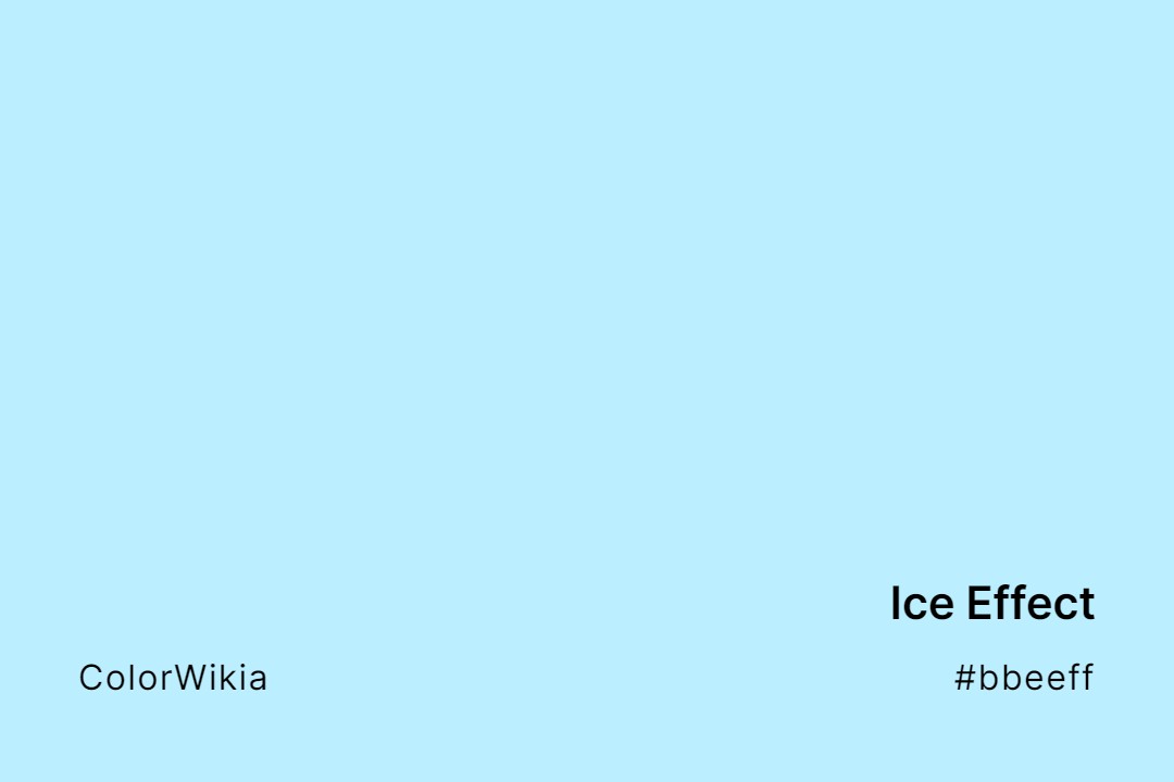 ice effect color bbeeff