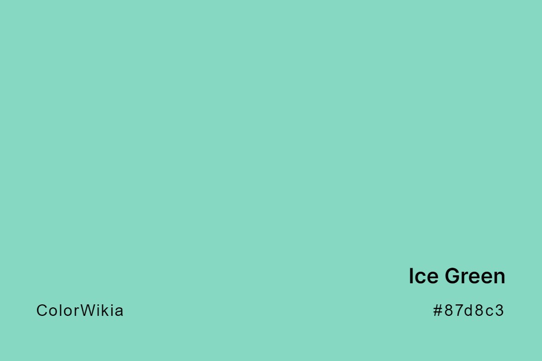 ice green color 87d8c3