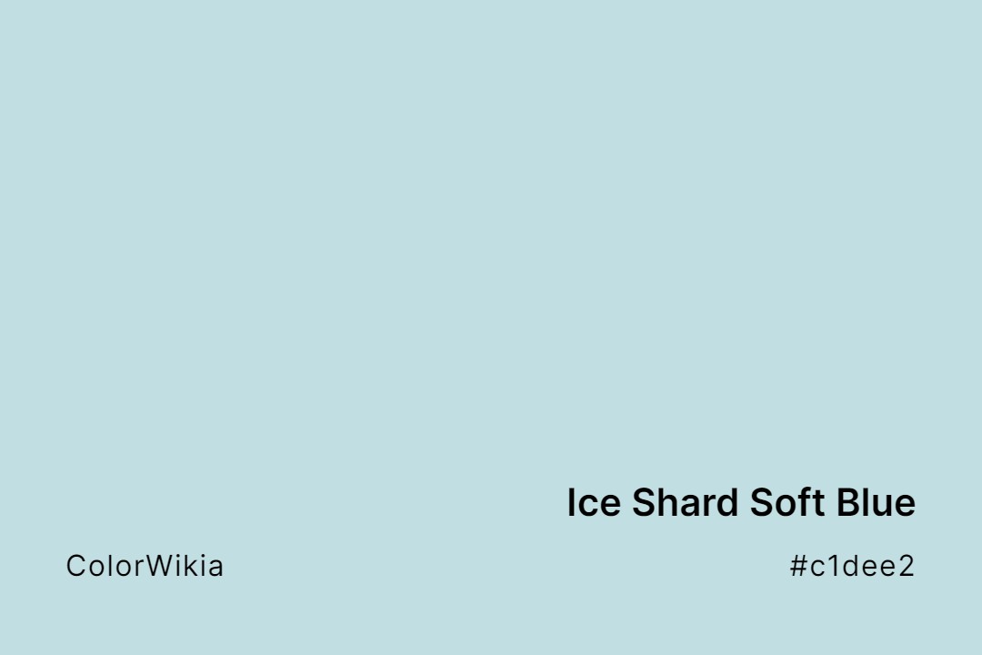 ice shard soft blue color c1dee2