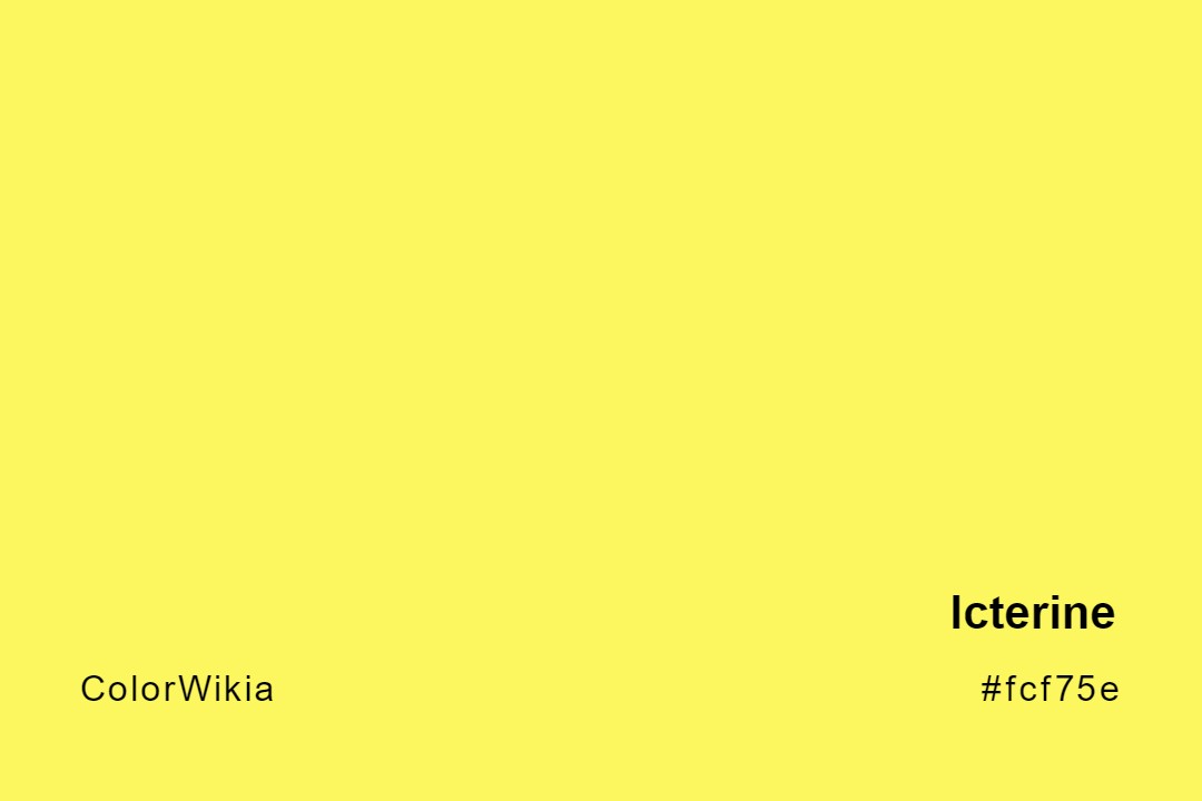 Icterine Color – #fcf75e: Codes and Complete Breakdown