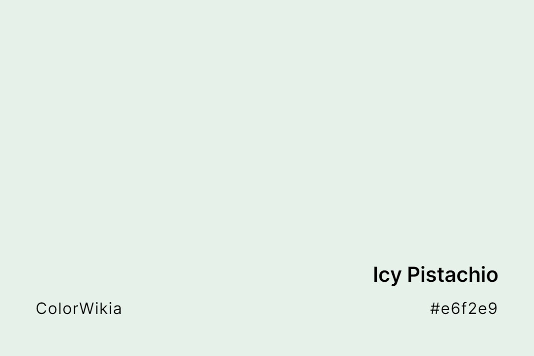 icy pistachio color e6f2e9