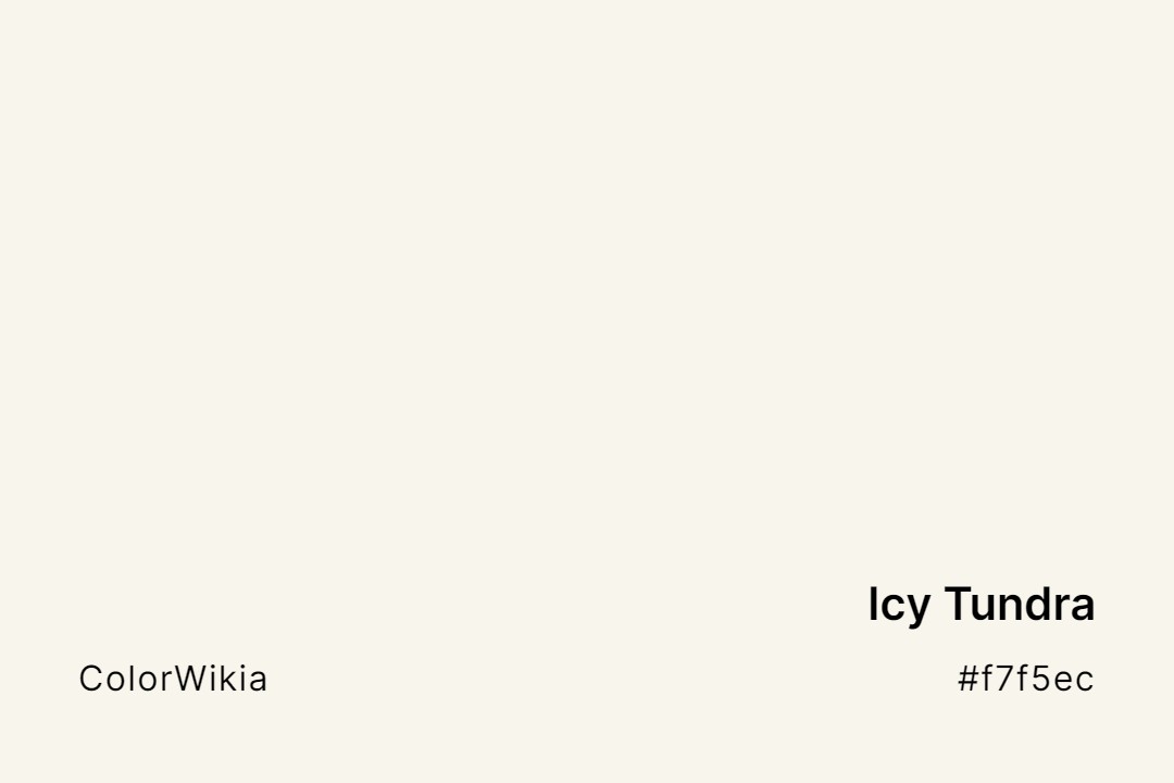 icy tundra color f7f5ec