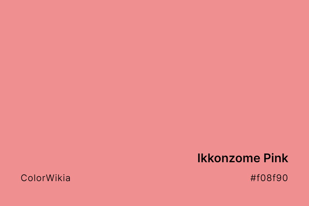 Ikkonzome Pink Color – #f08f90: Codes and Complete Breakdown