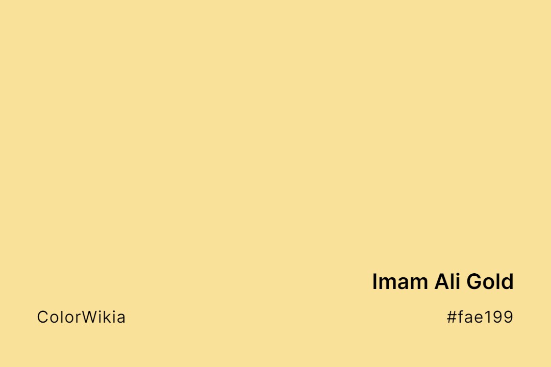 Imam Ali Gold Color – #fae199: Codes and Complete Breakdown