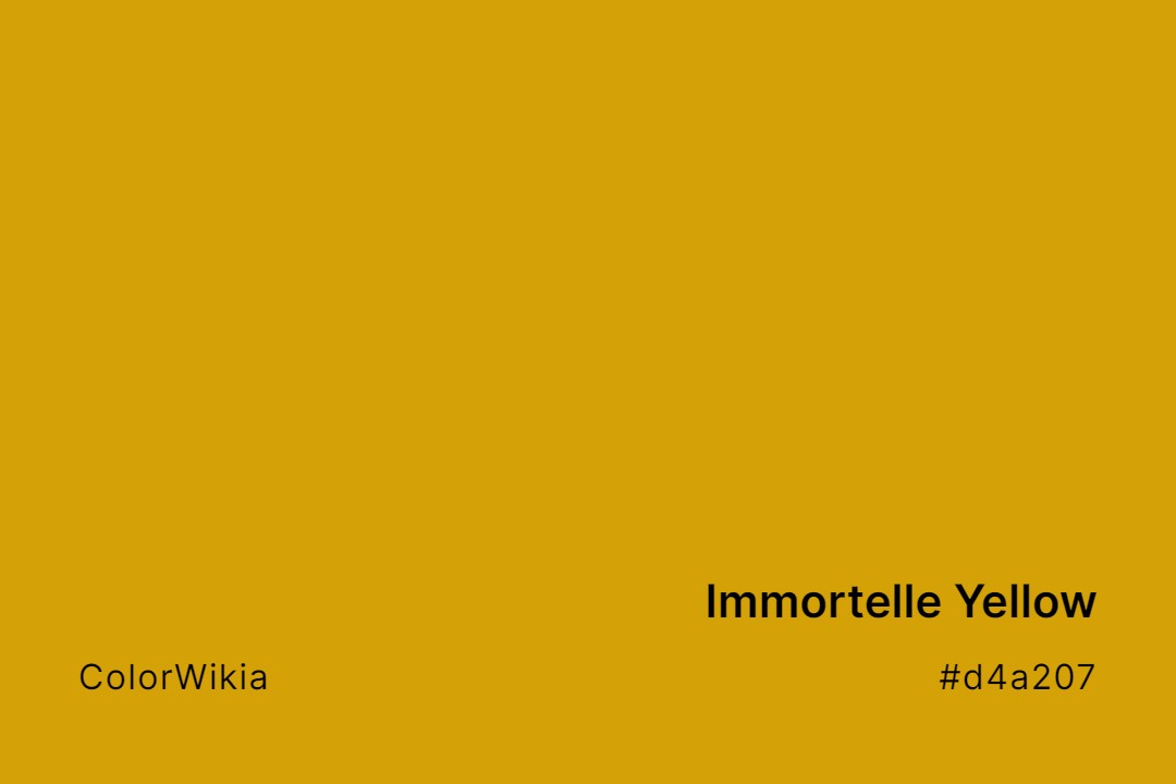 Immortelle Yellow Color – #d4a207: Codes and Complete Breakdown