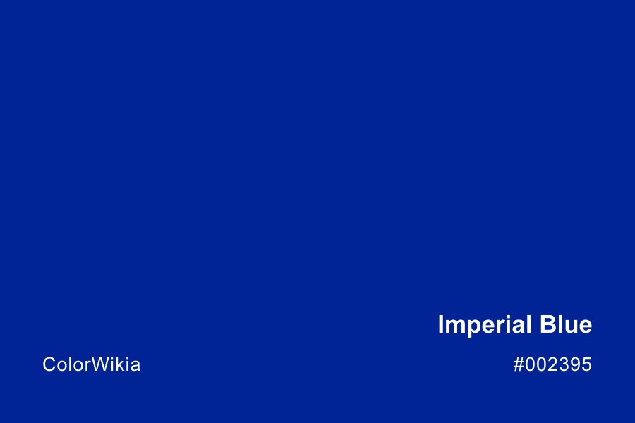 imperial blue color 002395
