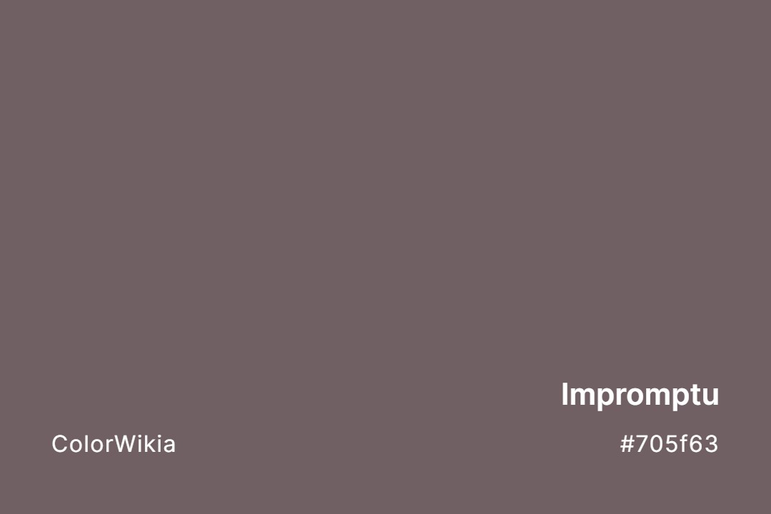 Impromptu Color – #705f63: Codes and Complete Breakdown