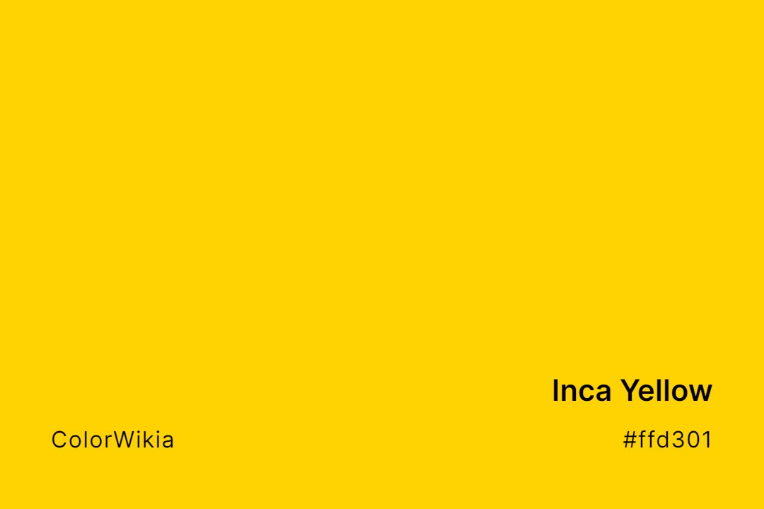 inca yellow color ffd301