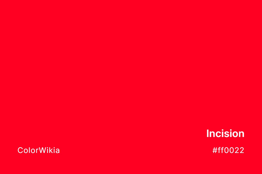 Incision Color – #ff0022: Codes and Complete Breakdown