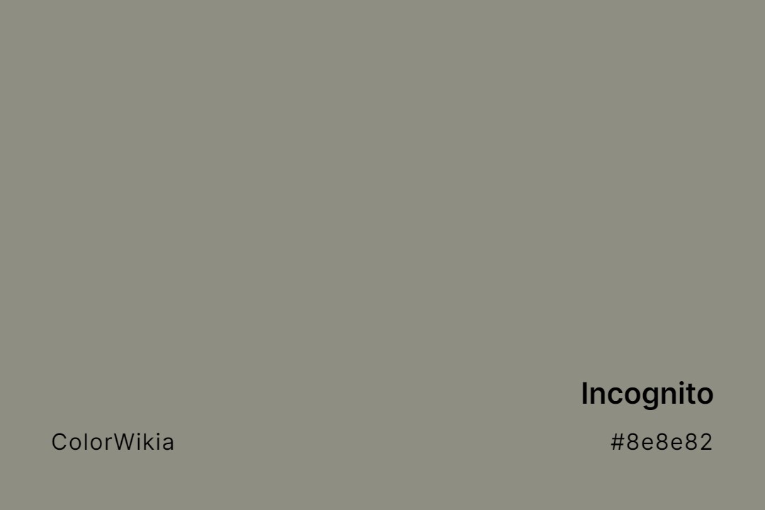 Incognito Color – #8e8e82: Codes and Complete Breakdown