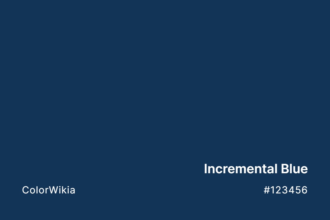 Incremental Blue Color – #123456: Codes and Complete Breakdown