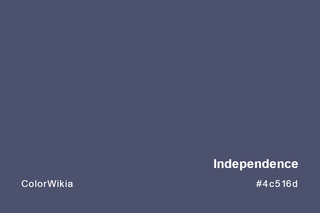 Independence Color – #4c516d: Codes and Complete Breakdown