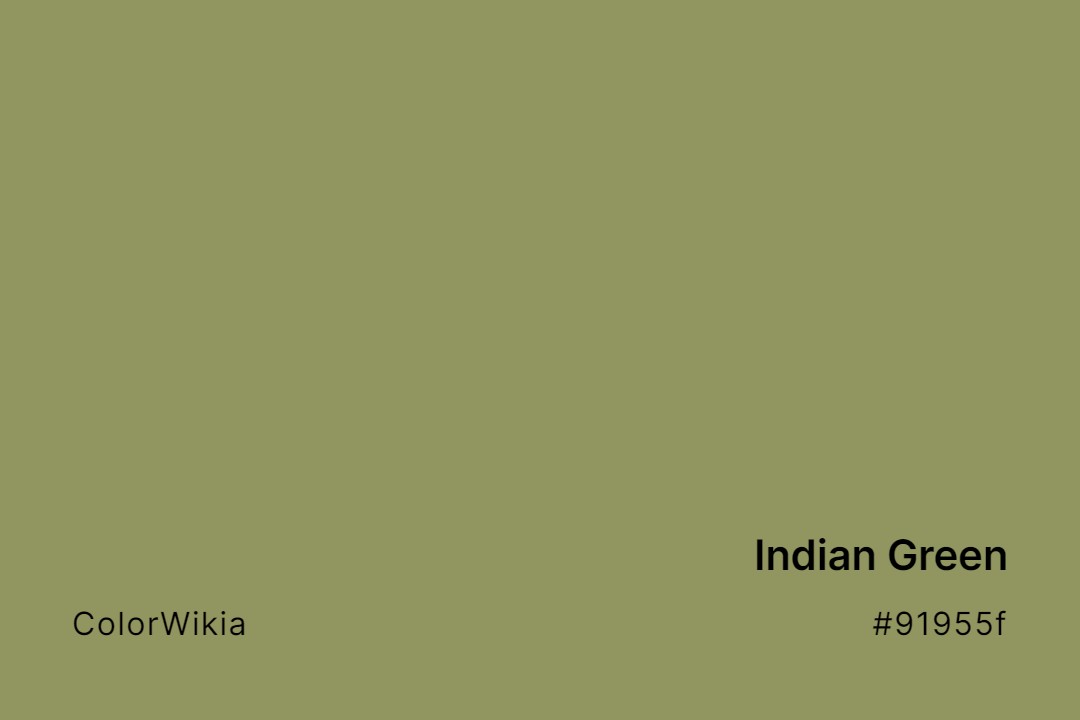 indian green color 91955f