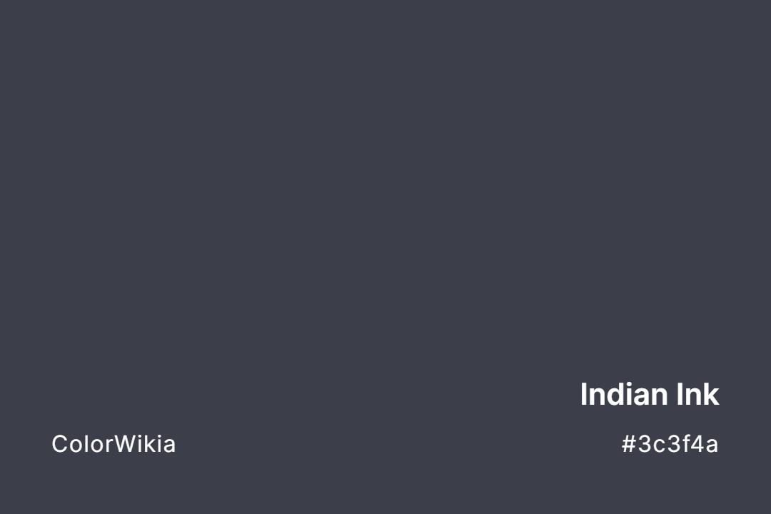 indian ink color 3c3f4a