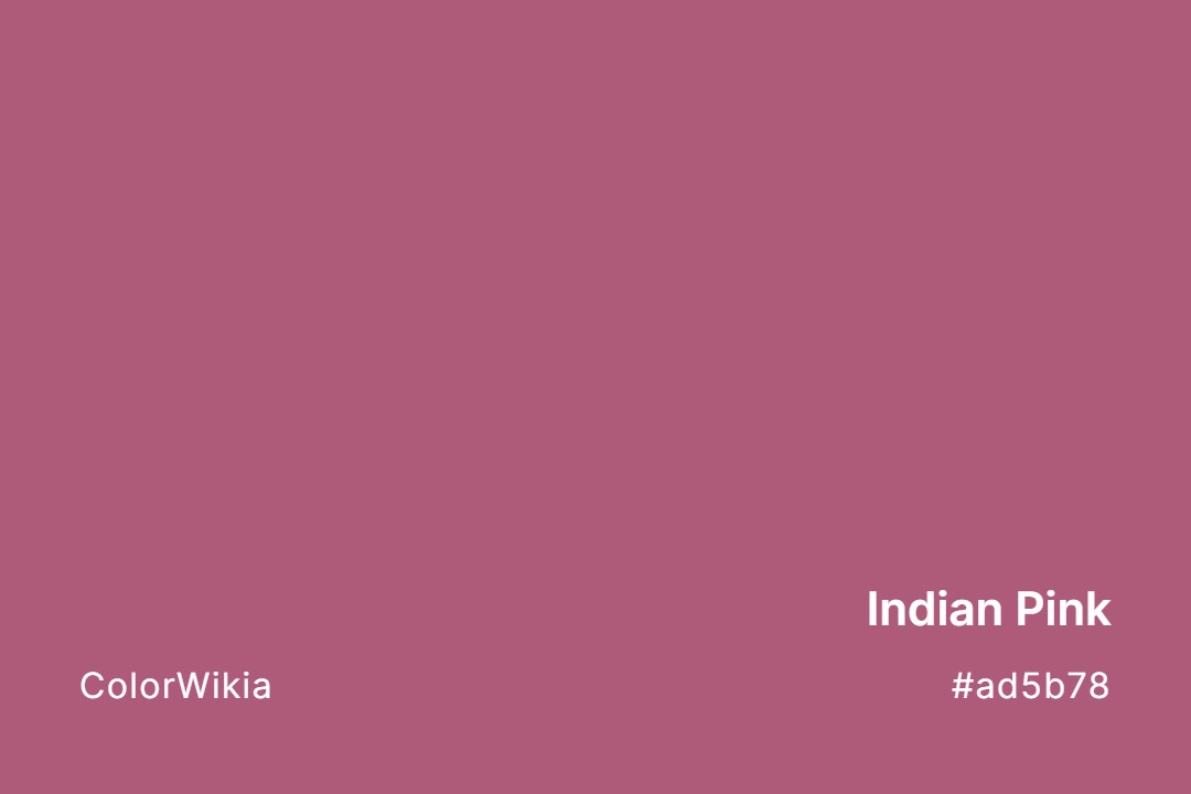 indian pink color ad5b78