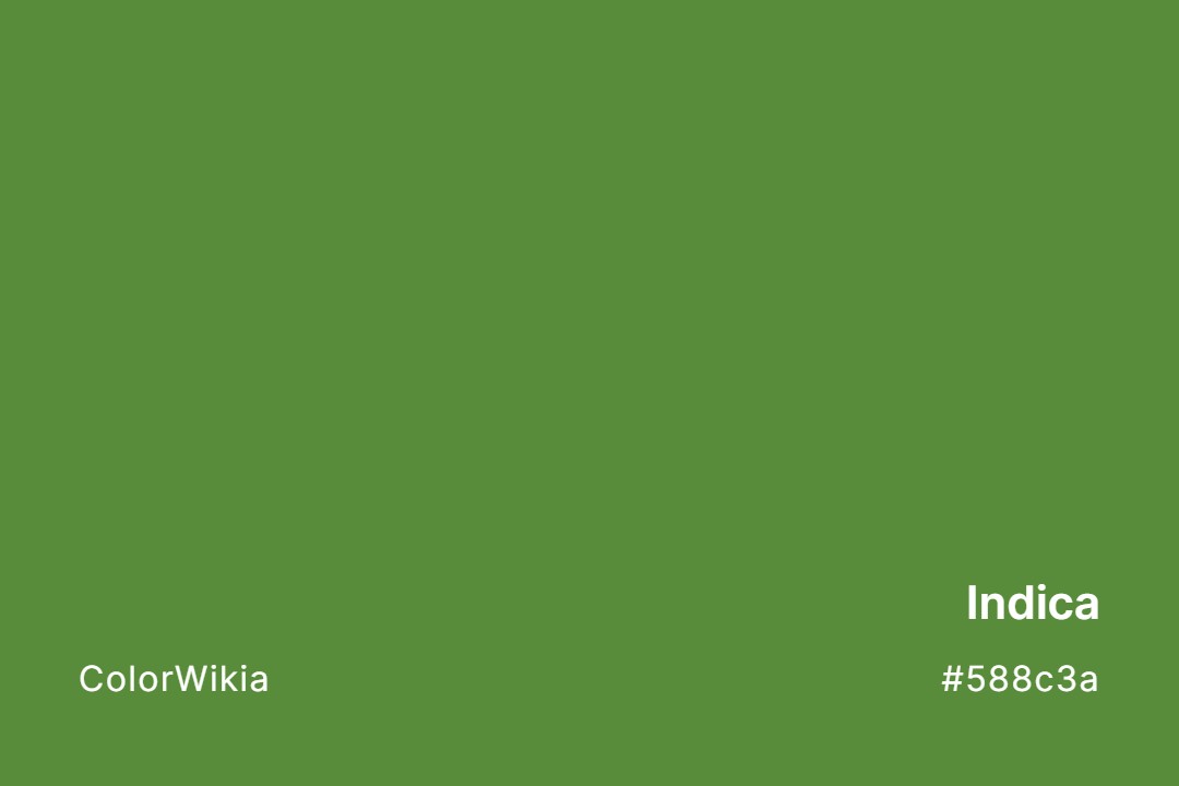 Indica Color – #588c3a: Codes and Complete Breakdown