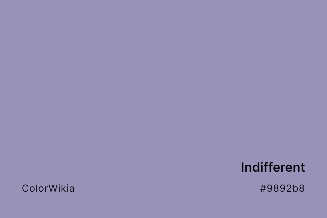 Indifferent Color – #9892b8: Codes and Complete Breakdown