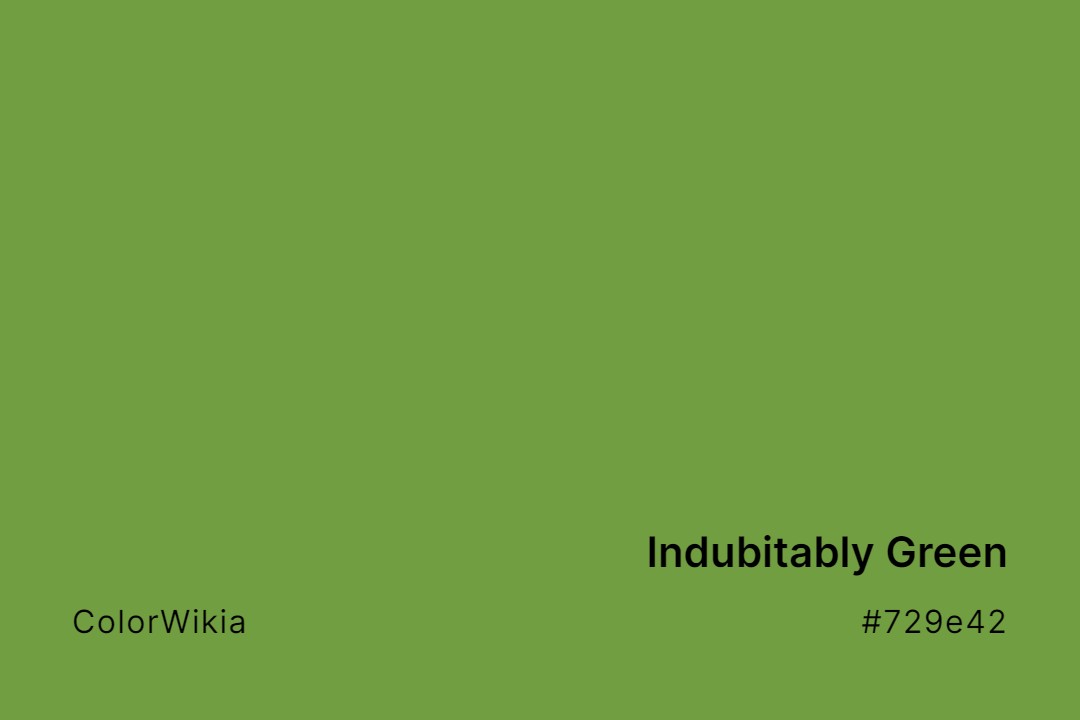 Indubitably Green Color – #729e42: Codes and Complete Breakdown