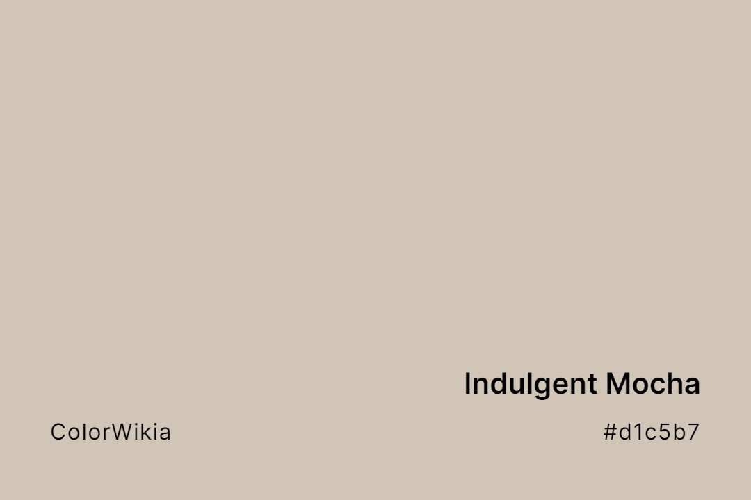 indulgent mocha color d1c5b7