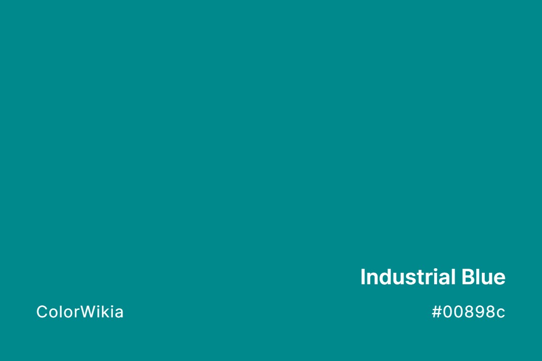 industrial blue color 00898c