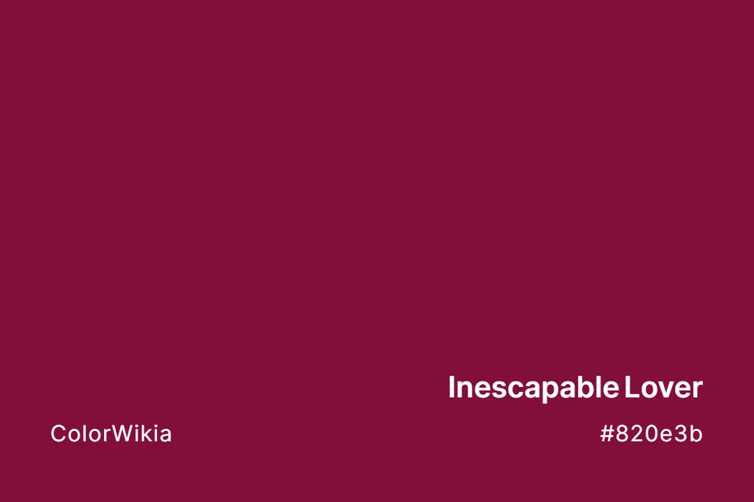 Inescapable Lover Color – #820e3b: Codes and Complete Breakdown