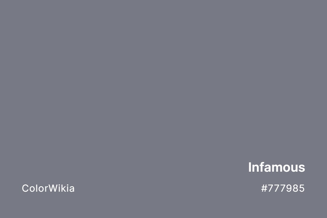 Infamous Color – #777985: Codes and Complete Breakdown