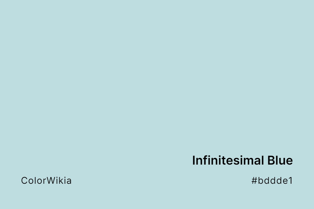 Infinitesimal Blue Color – #bddde1: Codes and Complete Breakdown
