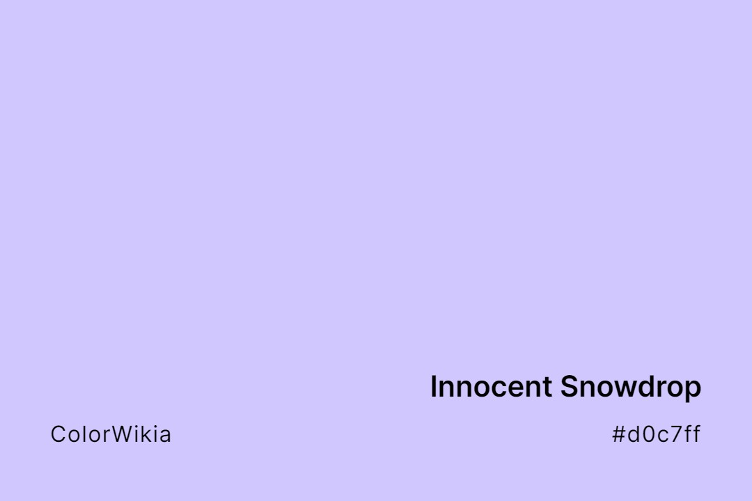 innocent snowdrop color d0c7ff