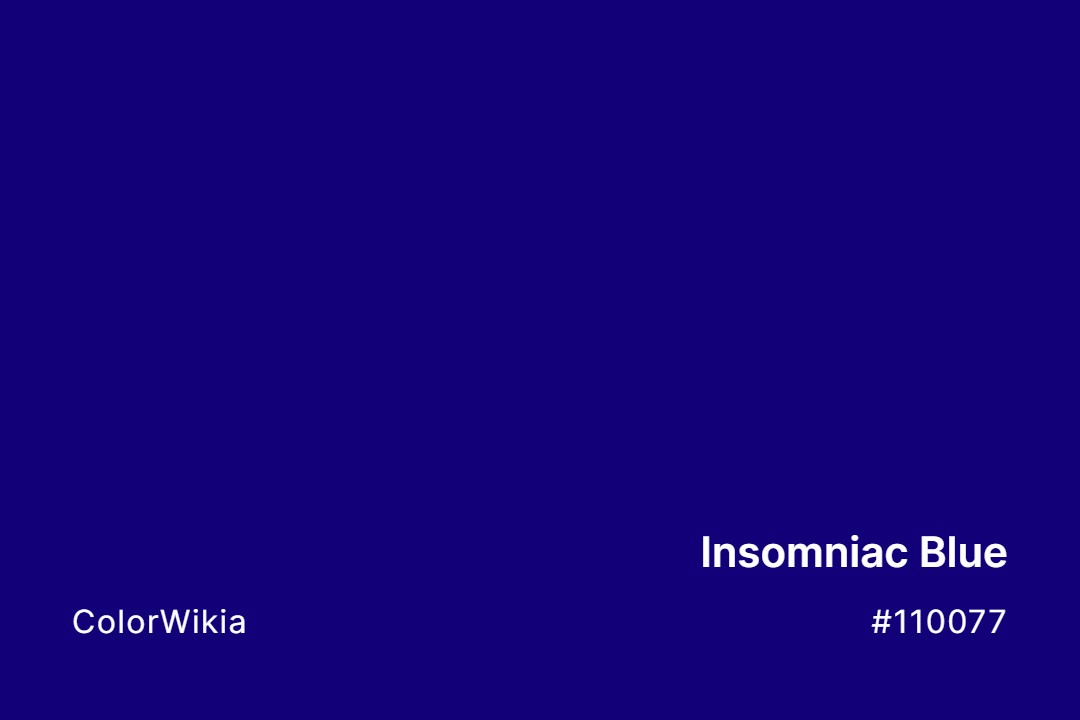 Insomniac Blue Color – #110077: Codes and Complete Breakdown