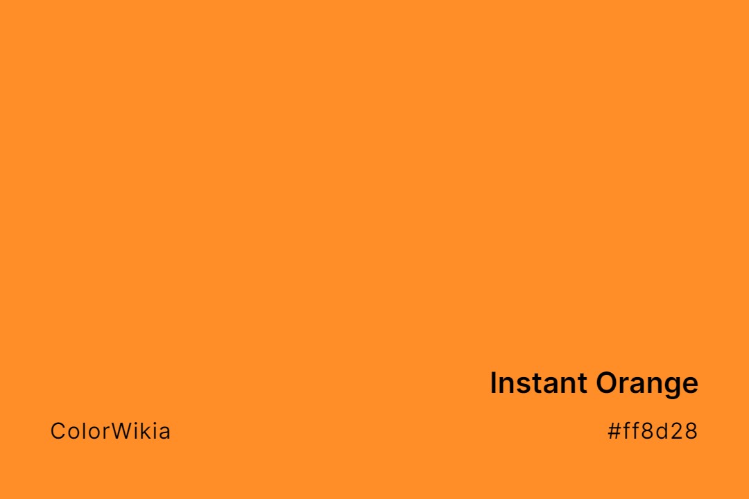 instant orange color ff8d28