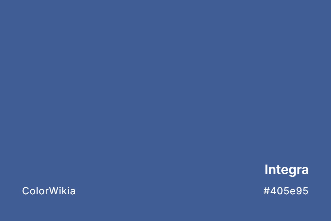 Integra Color – #405e95: Codes and Complete Breakdown