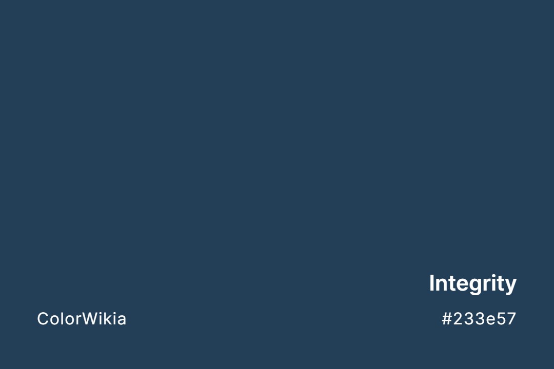 Integrity Color – #233e57: Codes and Complete Breakdown