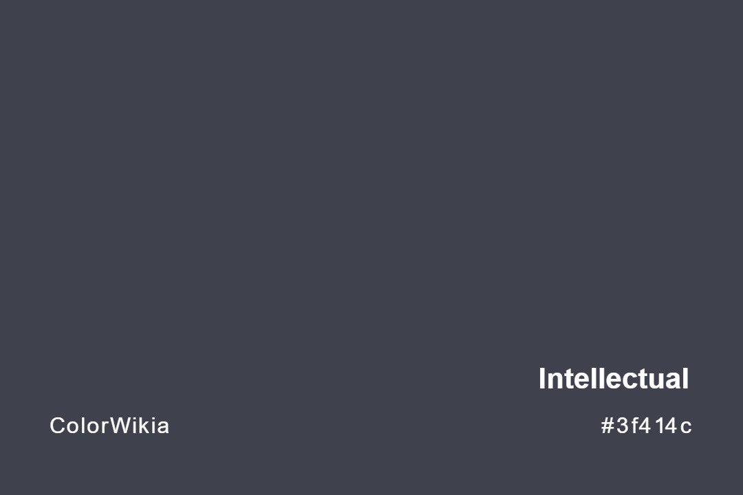 Intellectual Color – #3f414c: Codes and Complete Breakdown