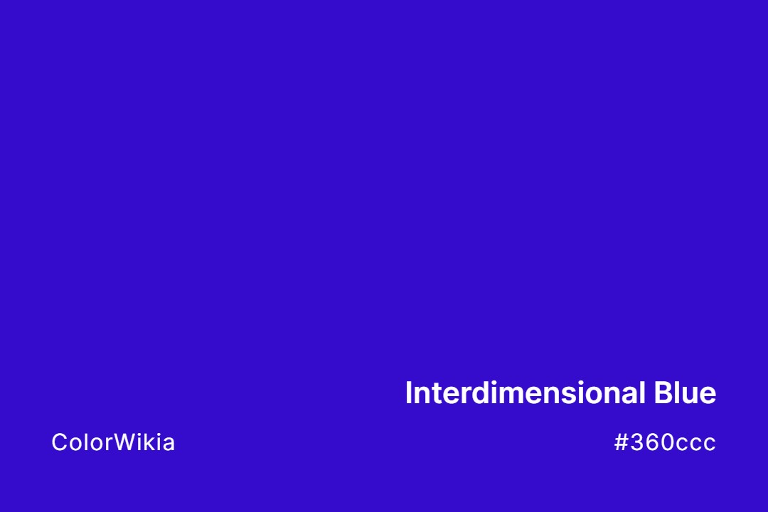 Interdimensional Blue Color – #360ccc: Codes and Complete Breakdown