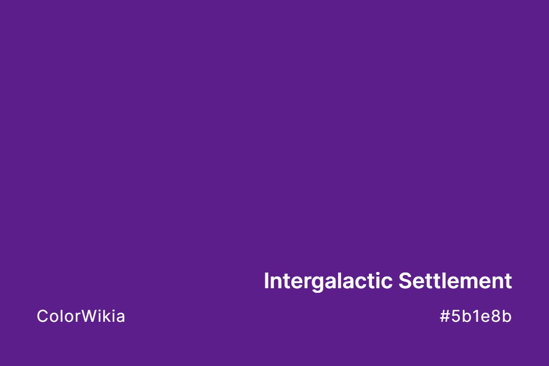 intergalactic settlement color 5b1e8b